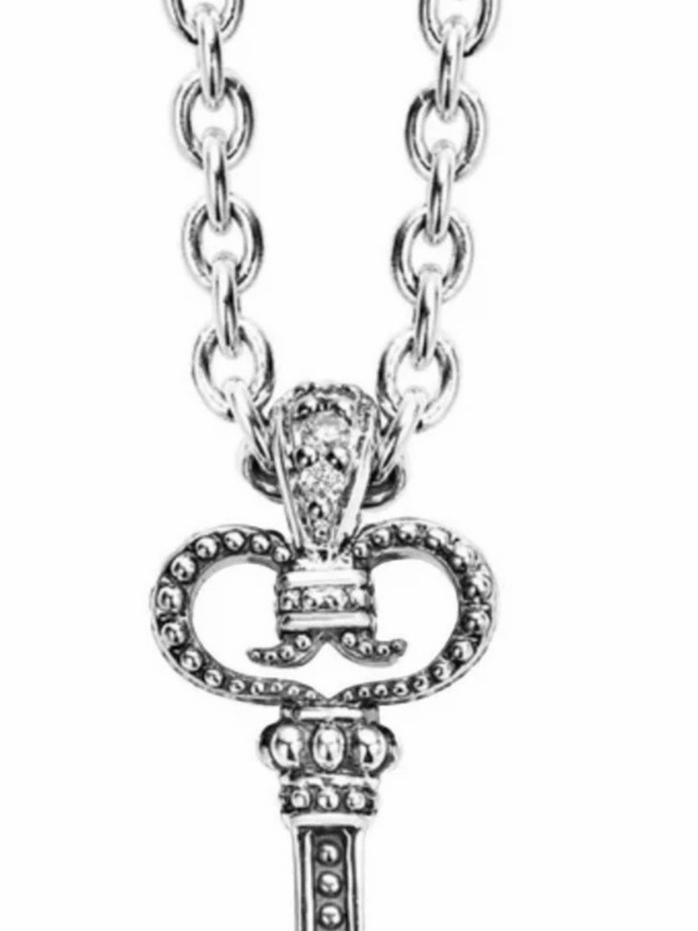LAGOS Rare Wonders Skeleton Key Pendant Necklace Silver